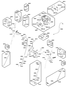 Controls Group Diagram and Parts List for S1026 (1697330-00)(2020) Briggs and Stratton Snow Blower